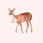 Holiday Woodland Deer