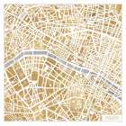 Gilded Paris Map - Laura Marshall