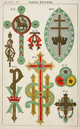 Floral Devices, Church Decoration 1875