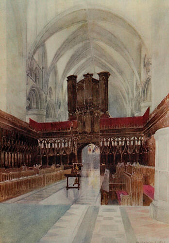 Gloucester Cathedral, the Choir, Greater Abbeys of England 1908