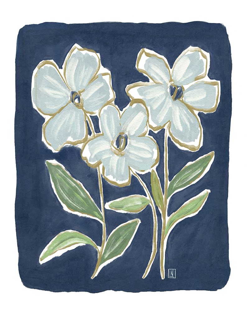 Navy Floral II