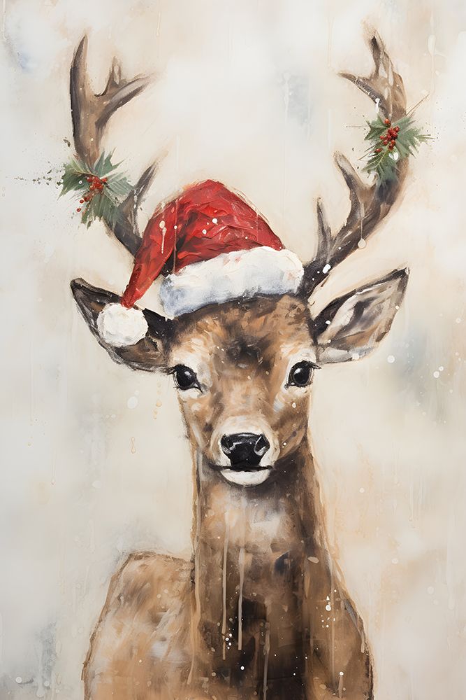 Reindeer with Hat