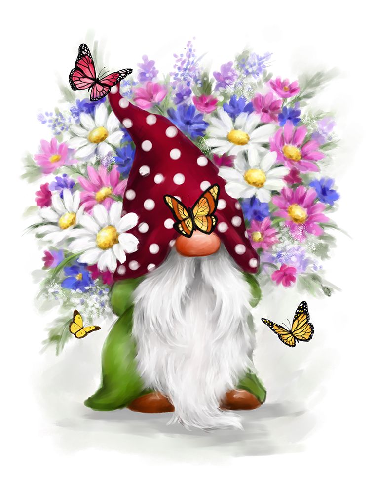 Gnome with Flowers