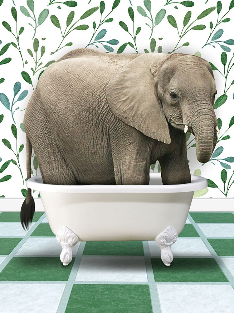 Bathing Elephant