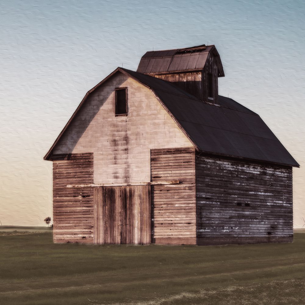 Sunset Pastel Barn