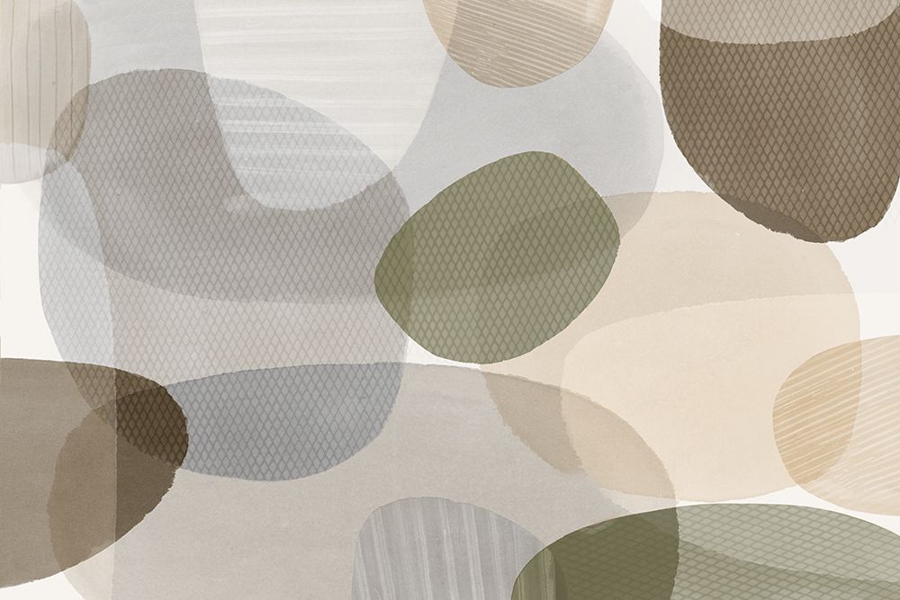 Earthy Overlapping Shapes Harmony