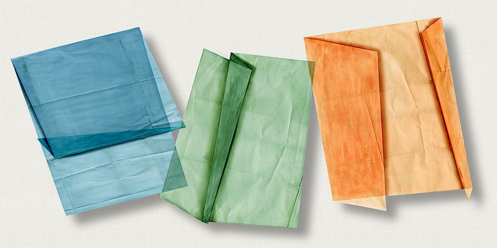 Geometric Paper Shapes in Color