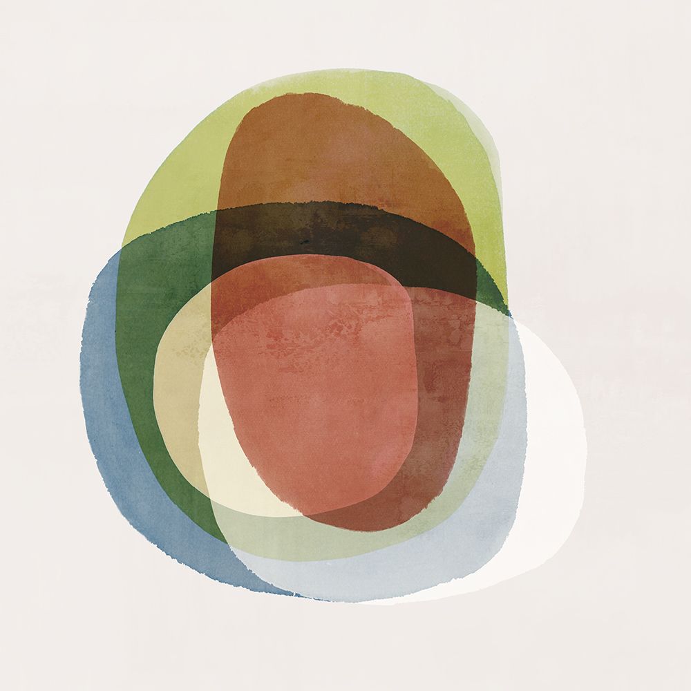 Overlapping Shapes in Soft Hues