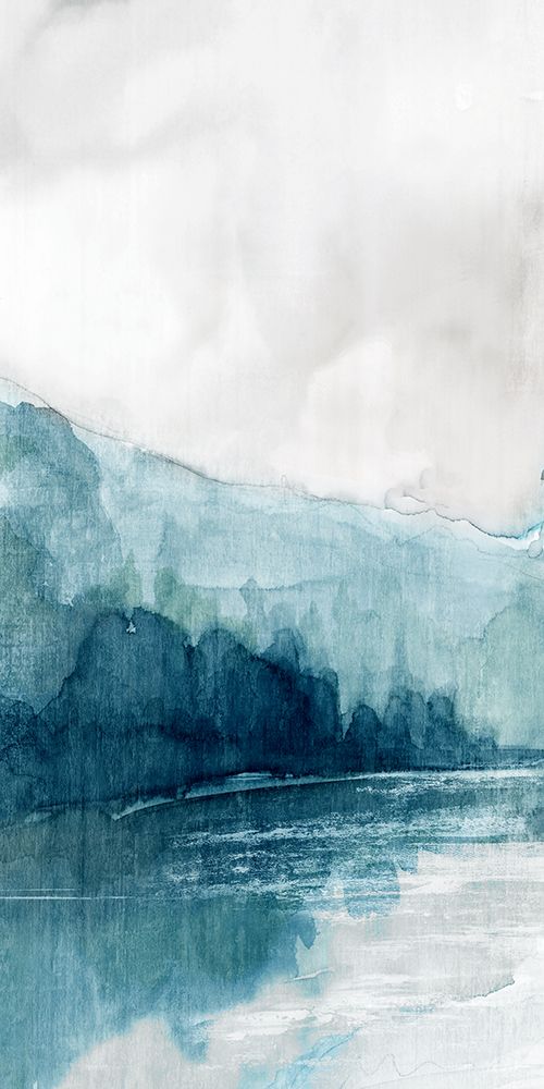 Misty River and Distant Hills I