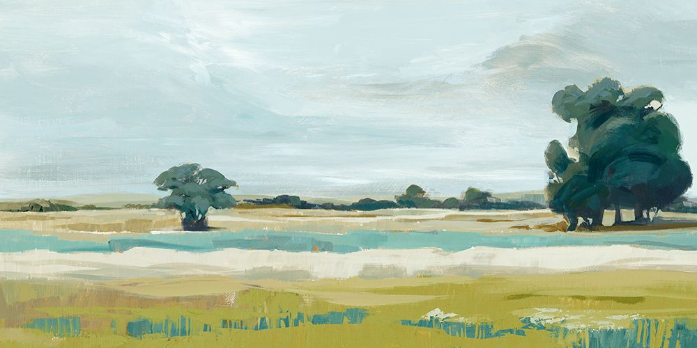 Tranquil Landscape with Distant Trees