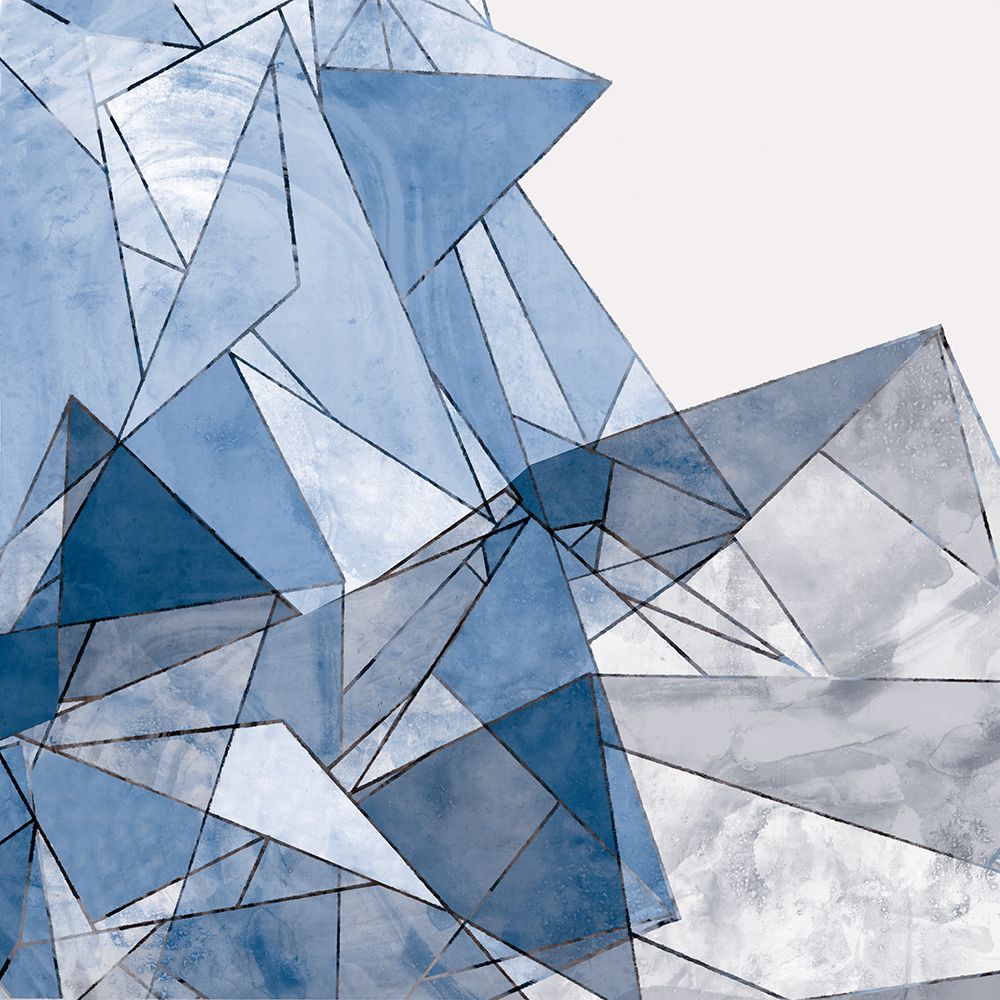 Fractured Blue Geometry