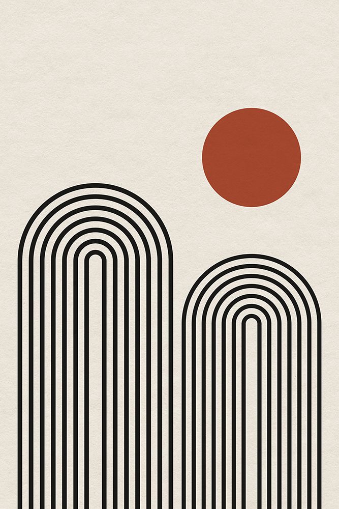 Monochrome Geometric Flower 