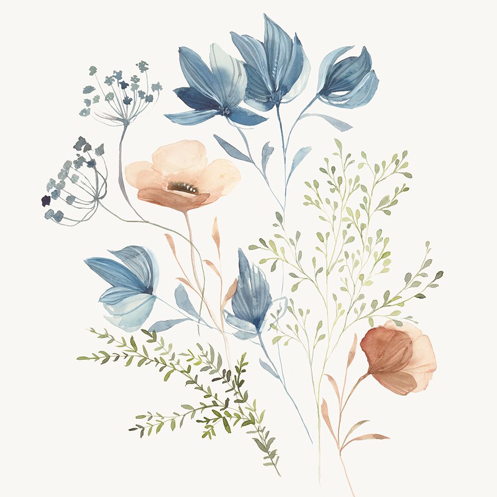 Delicate Blooms in Soft Hues I