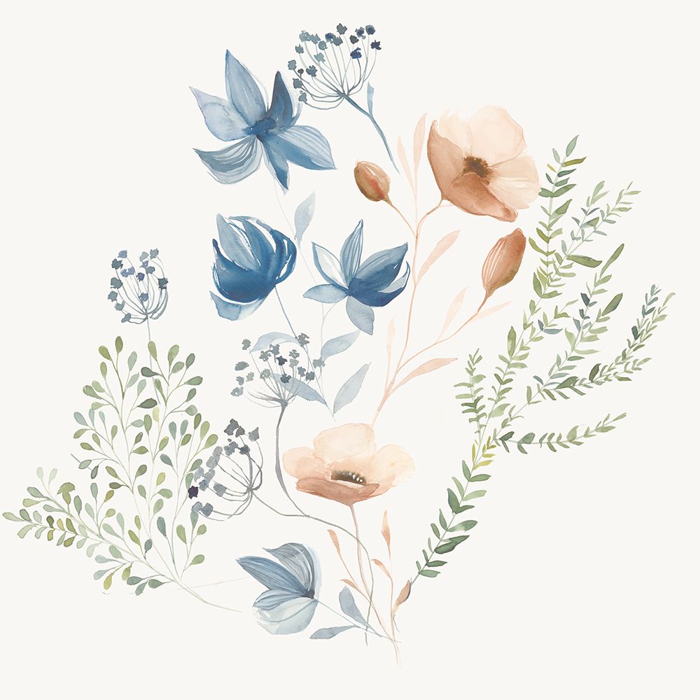 Delicate Blooms in Soft Hues II