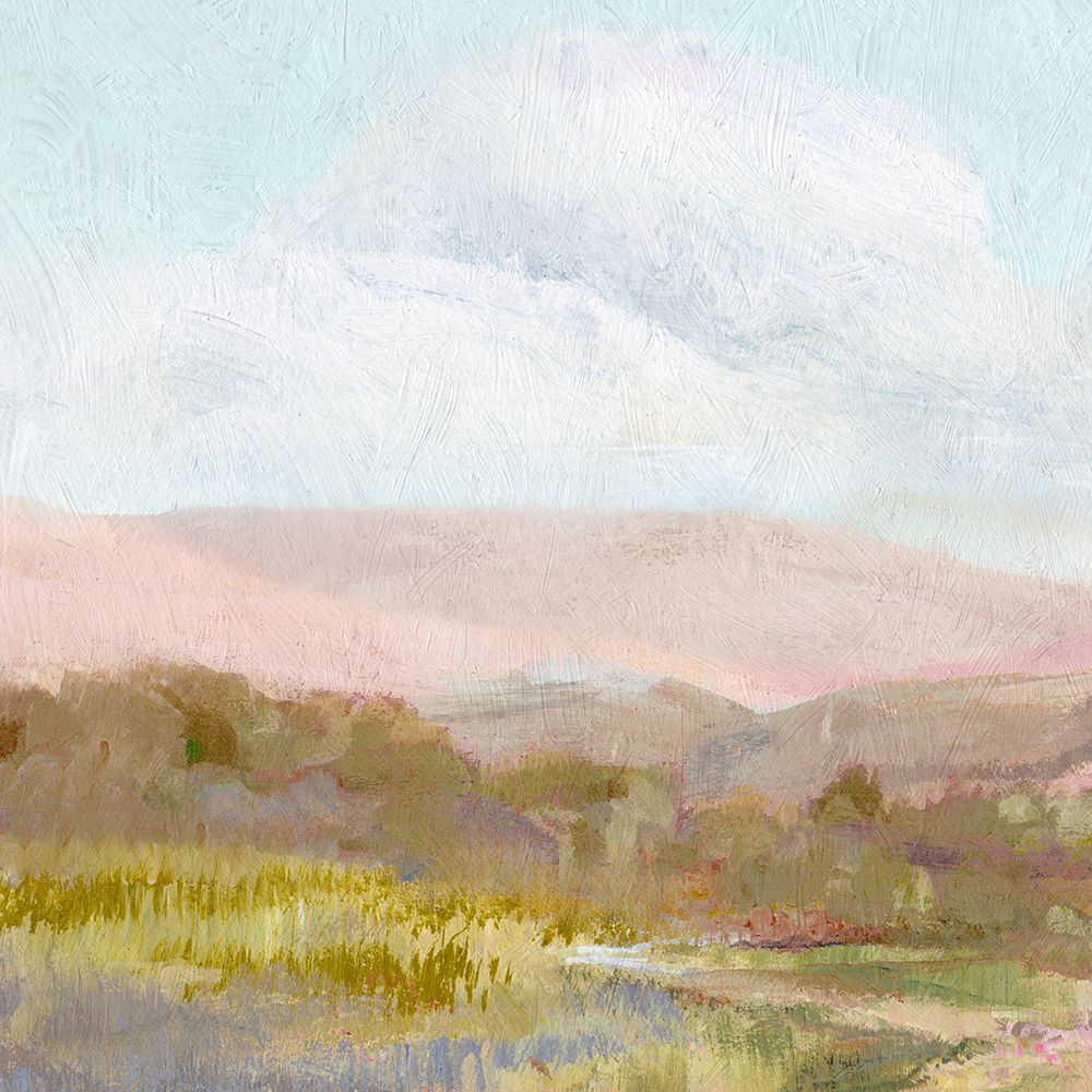 Gentle Hills Under Soft Skies I