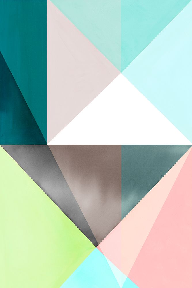 Geometric Harmony in Pastel Hues I
