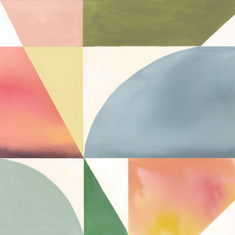 Geometric Harmony with Pastel Hues II