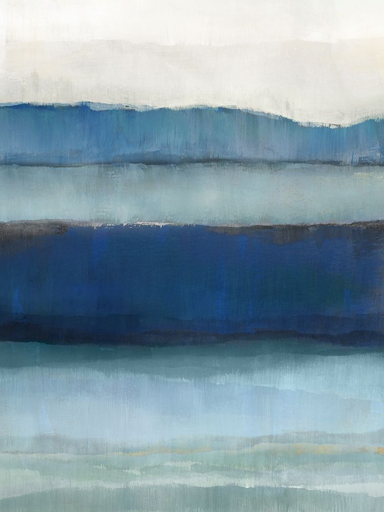 Layers of Tranquil Blue Horizons I