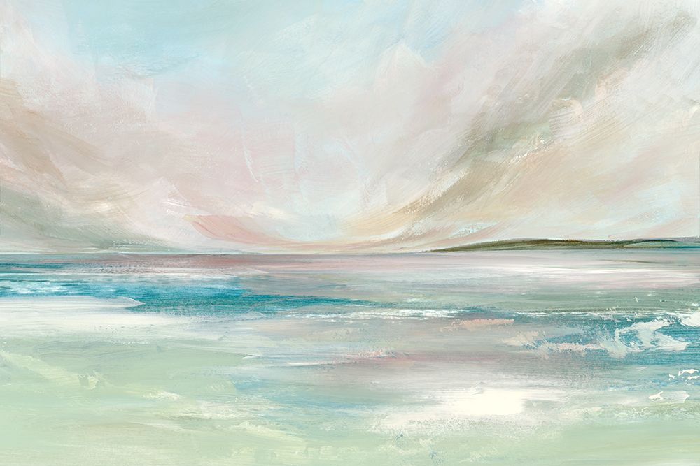 Tranquil Horizon Over Gentle Waters