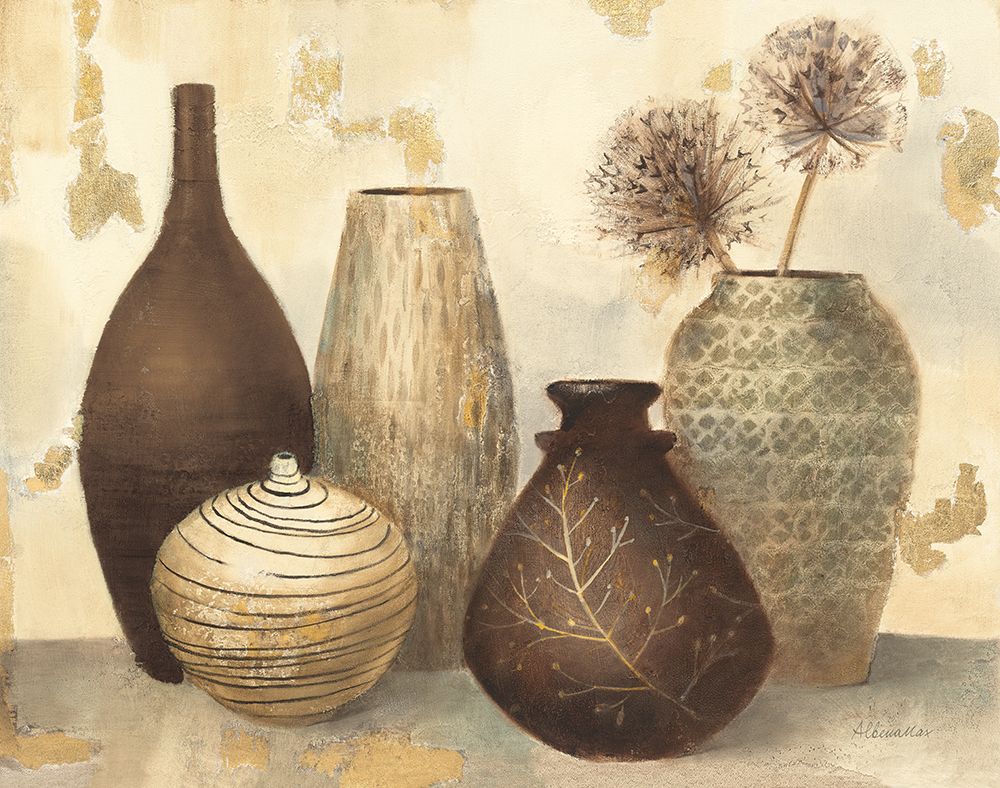 Vessel Still Life Golden I