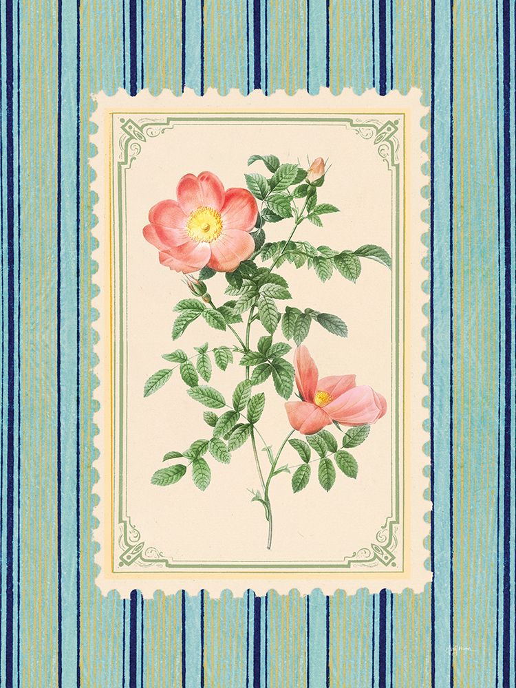 Vintage Striped Flowers II