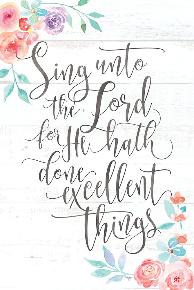 Sing Unto the Lord