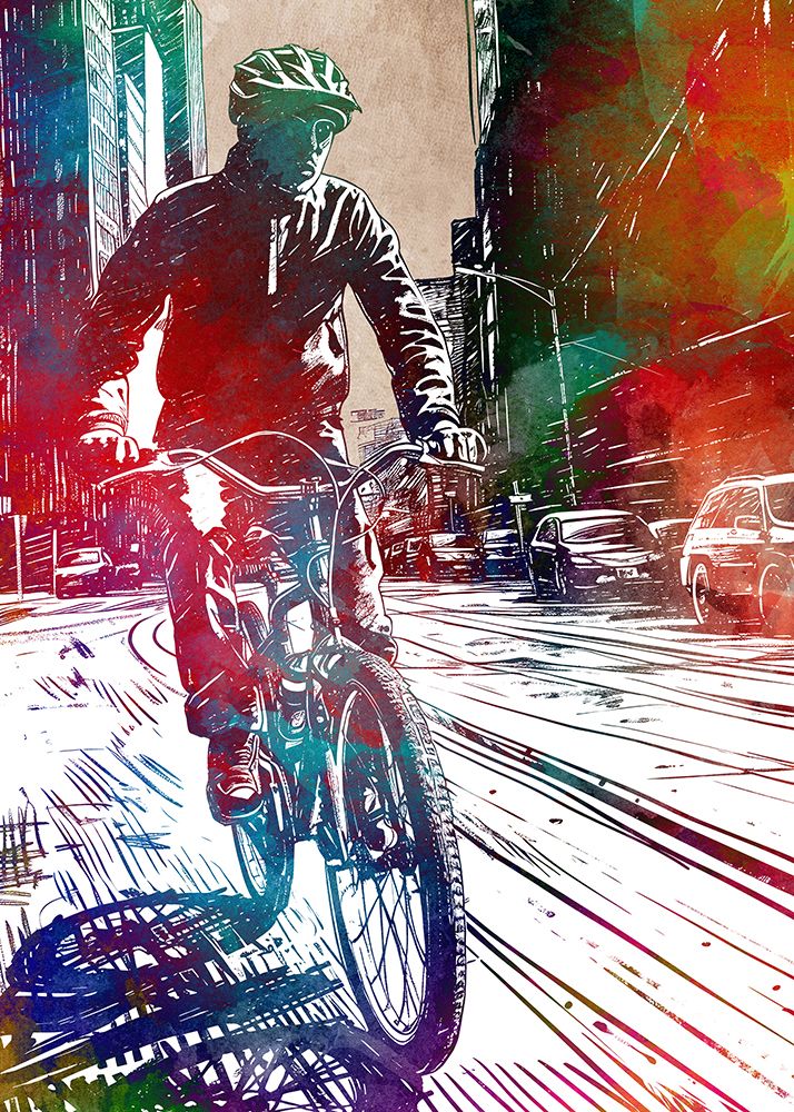 Sport cycling art