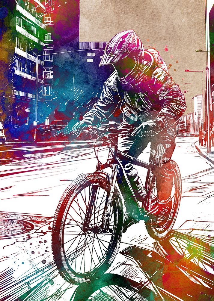 Sport cycling art