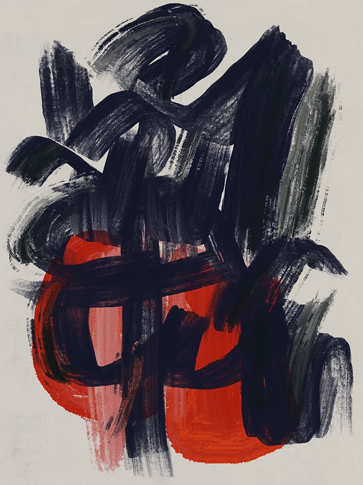 Dry directional strokes abstract