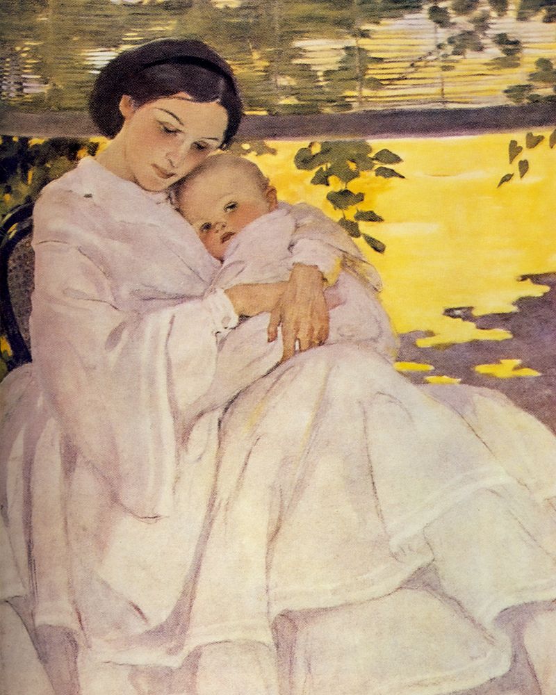 A Childs Book of Old Verses 1910 - Mother and Child