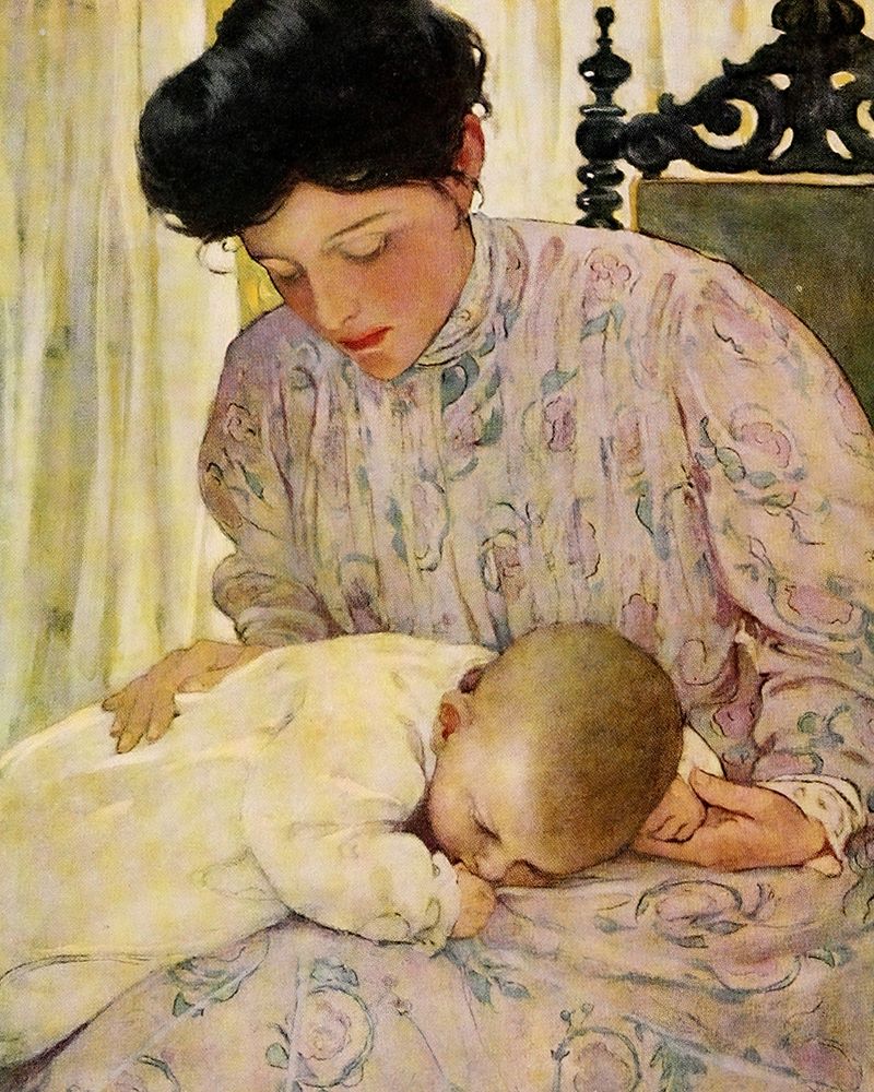 The Seven Ages of Childhood 1909 - Infant in its Mothers Arms