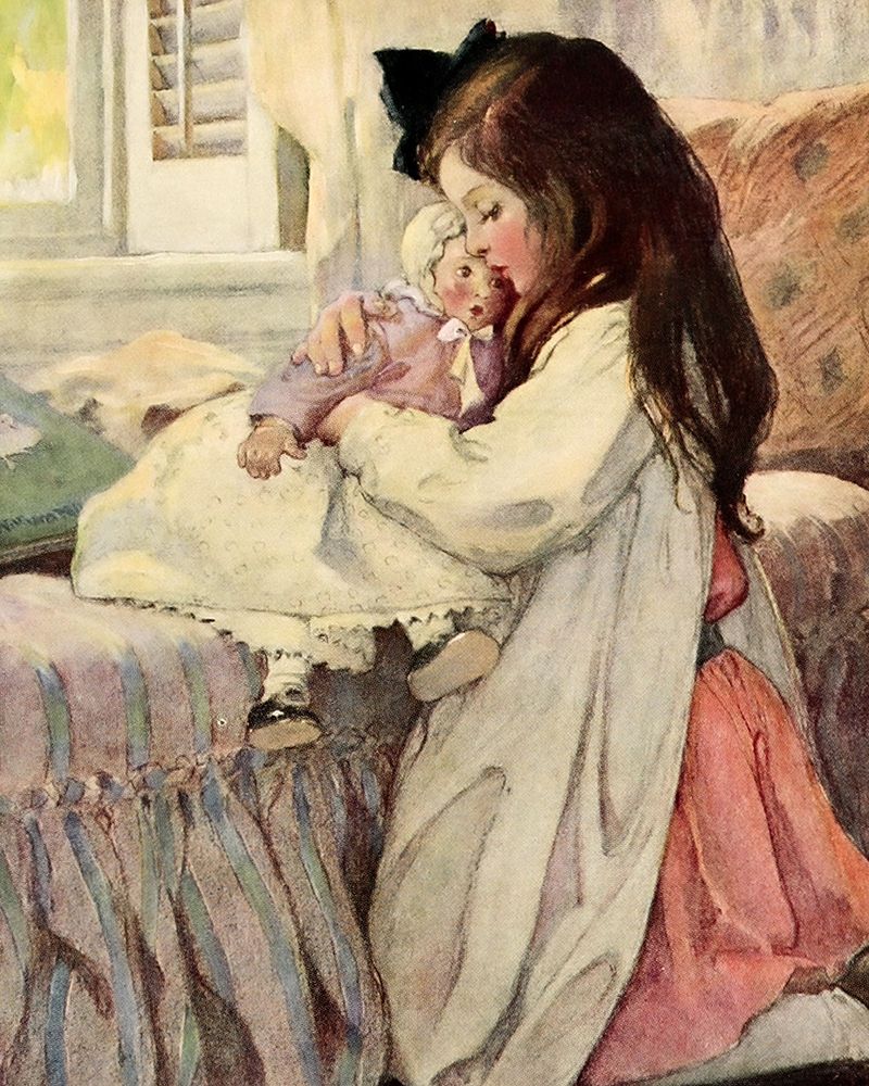 The Seven Ages of Childhood 1909 - Nursing Dolly