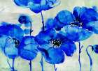 Amalfi Poppies - Blue Art Print