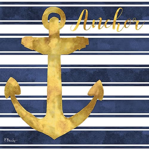 Cape Cod - VI - Gold Coastal Print