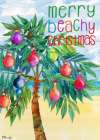 Holiday Aqueous Palm - Vertical Art Print