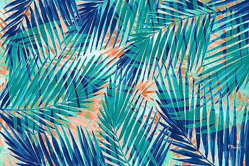Miami Palm Horizontal Coastal Print