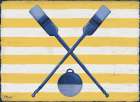 Sunny Nautical IV - Yellow Art Print