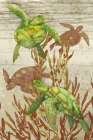 Calypso Turtles Vertical Art Print