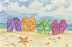 Toes in the Sand Horizontal Art Print