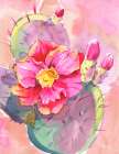 Cactus Bloom I Art Print