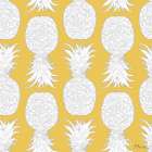 White Pineapple Repeat II Art Print