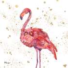 Feathered II - Gold Art Print