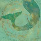 Golden Mermaid II Art Print