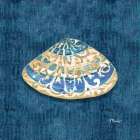 Embellished Shells IV - Blue Art Print