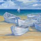 Blanco Beach Square V Art Print