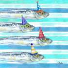 Party Fish I Art Print