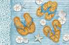 Key Largo Sandals Horizontal Art Print