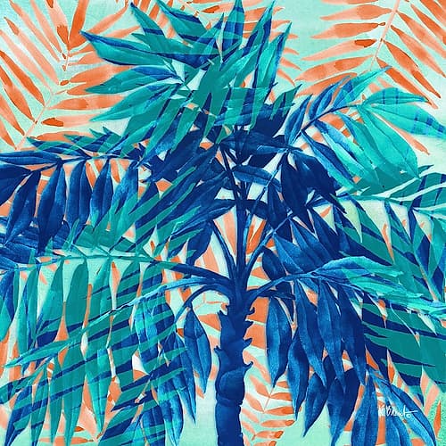 Miami Palm II Tropical Print
