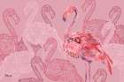 Flamingo Flock Art Print