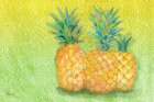 Pineapple Shake Art Print